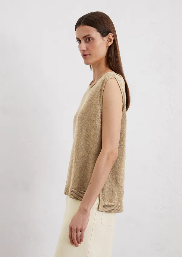 Топ из органического хлопка и льна Marc o'Polo - фото 5