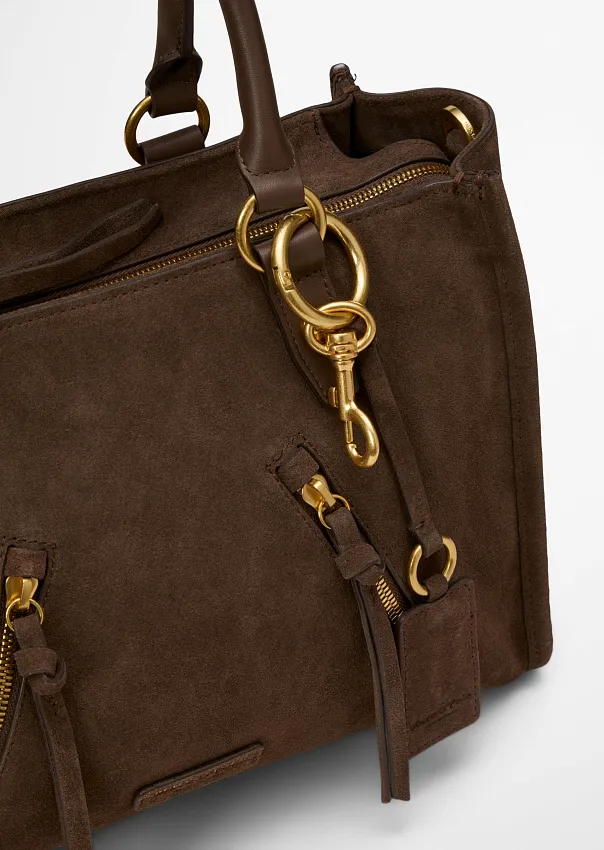 Сумка-тоут из натуральной замши