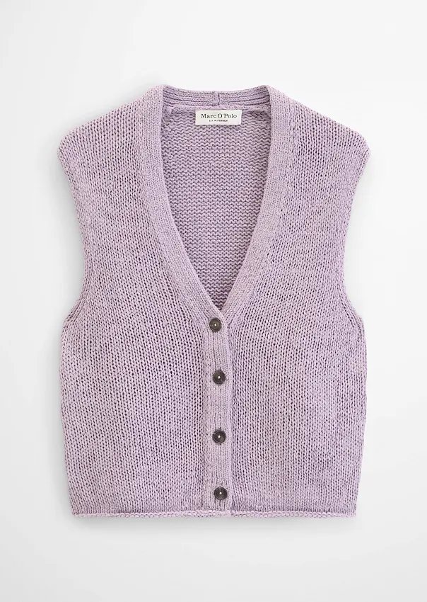 Жилет из смесового хлопка
