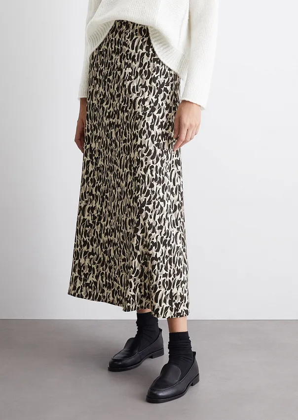 Расклешенная юбка из смесовой вискозы