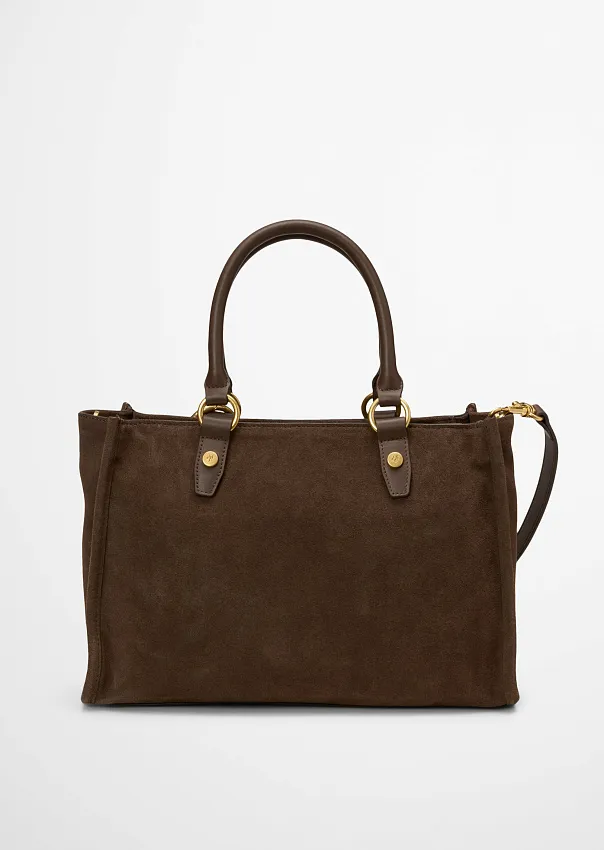 Сумка-тоут из натуральной замши