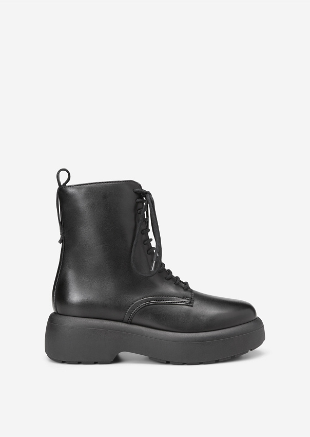 Ботинки на шнуровке из гладкой кожи для женщин – купить в официальноминтернет-магазине Marc OPolo