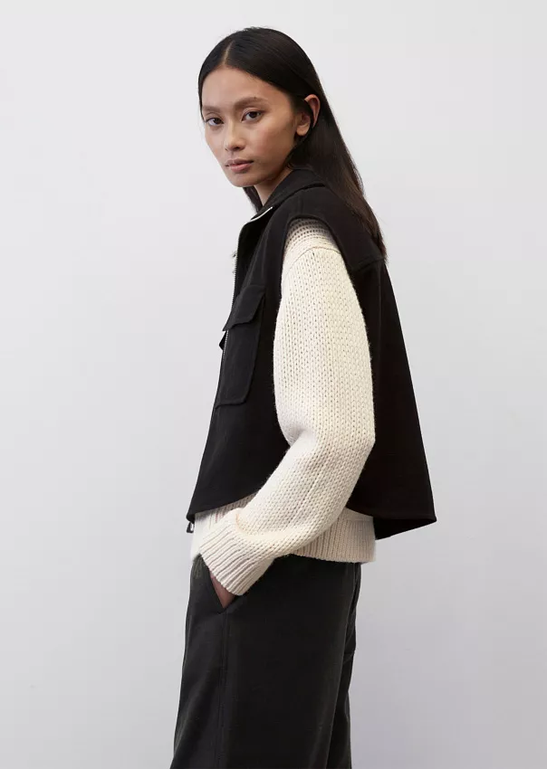 Жилет из итальянской смесовой шерсти на молнии Marc o'Polo - фото 5