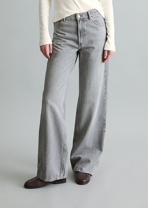 Джинсы широкие из органического хлопка
