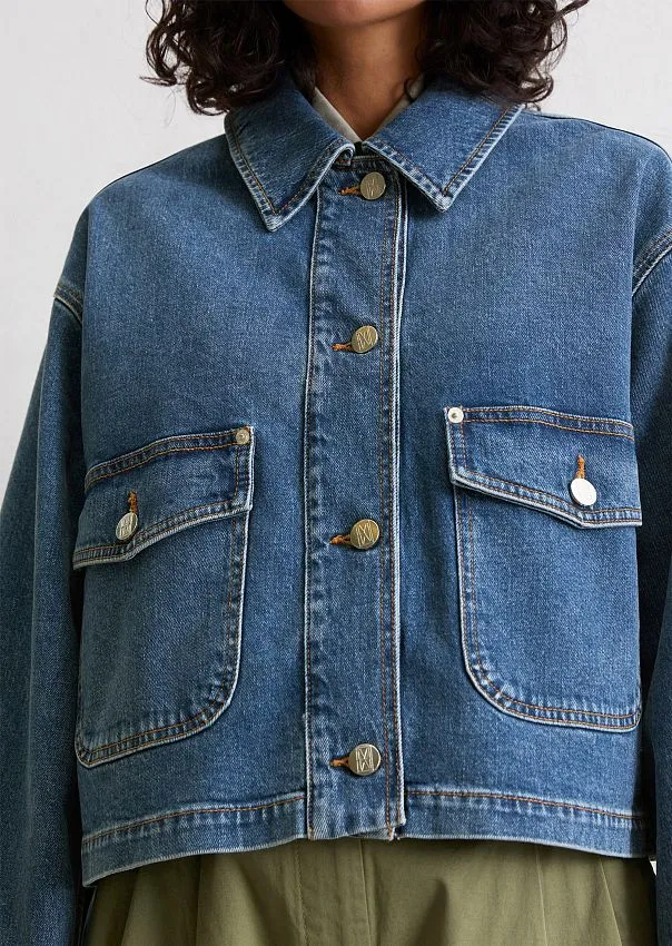 Джинсовая куртка из органического хлопка и вискозы Marc o'Polo - фото 4