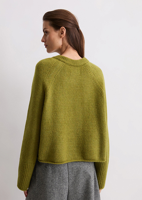 Кардиган свободного кроя из мягкой натуральной шерсти