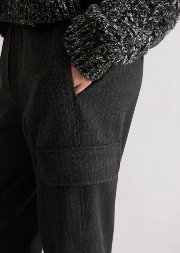 Фланелевые брюки из смесовой вискозы Marc o'Polo - фото 4