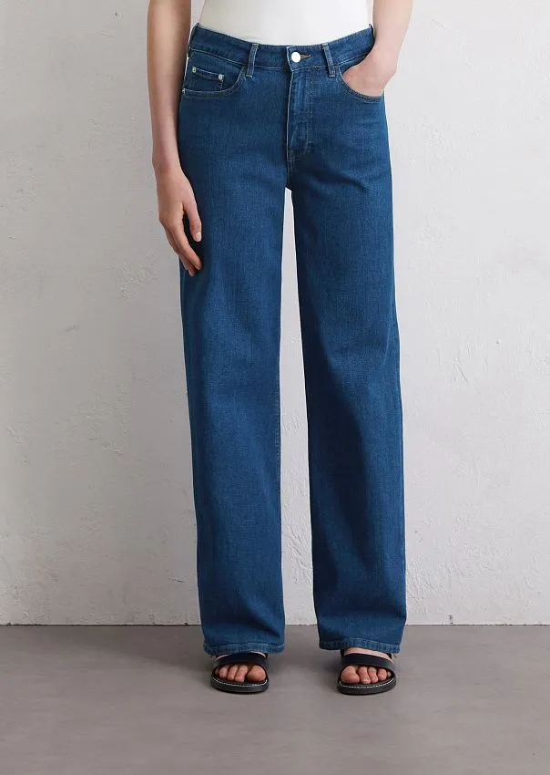 Широкие джинсы из смесового хлопка Marc o'Polo - фото 3