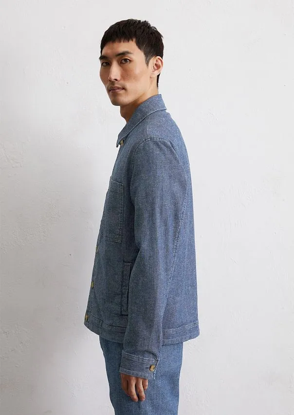 Джинсовая куртка из хлопка и конопляного волокна Marc o'Polo - фото 5