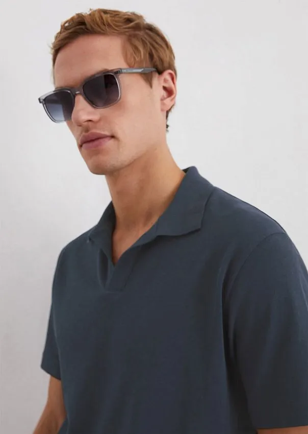 Поло из органического хлопка и льна Marc o'Polo - фото 1