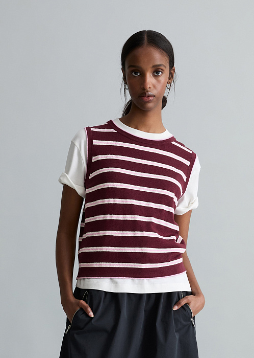 Жилет из хлопка и модала
