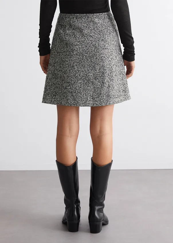 Твидовая мини-юбка