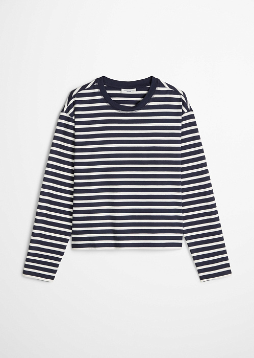 Темно-синий в полоску