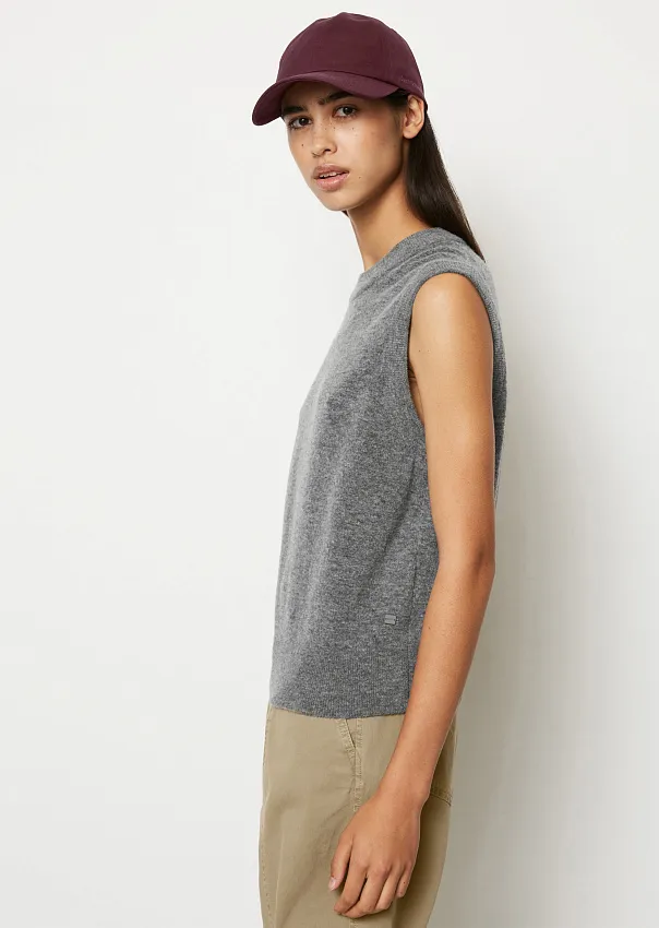 Шерстяной жилет с круглым вырезом Marc o'Polo - фото 5