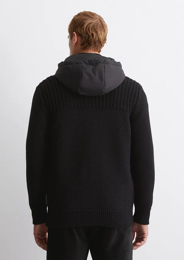 Кардиган из шерсти и органического хлопка