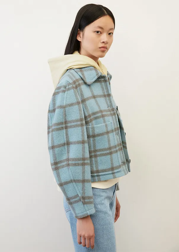 Куртка в клетку из переработанной шерсти Marc o'Polo - фото 5