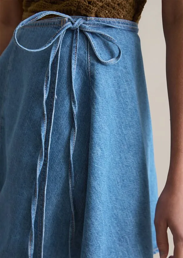 Юбка клеш джинсовая Marc o'Polo - фото 4