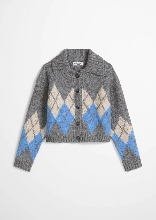 Кардиган жаккардовый с пушистой шерстью альпака Marc o'Polo - фото 6