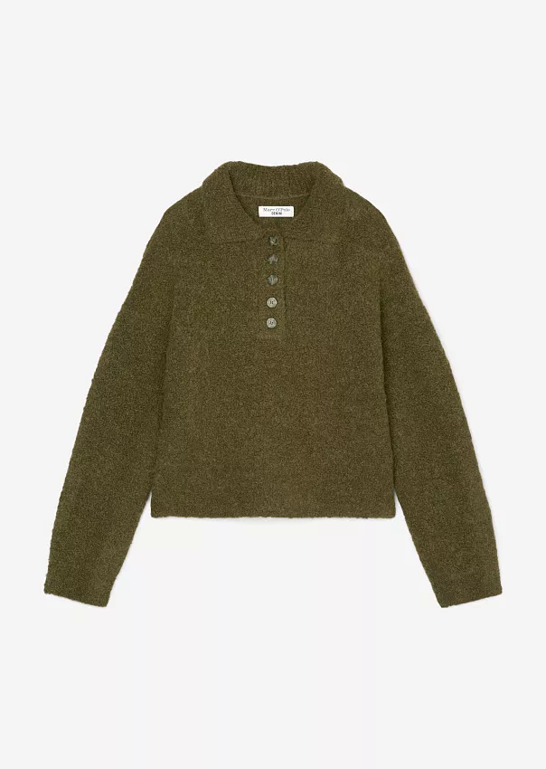 Трикотажное поло из пряжи букле Marc o'Polo - фото 6