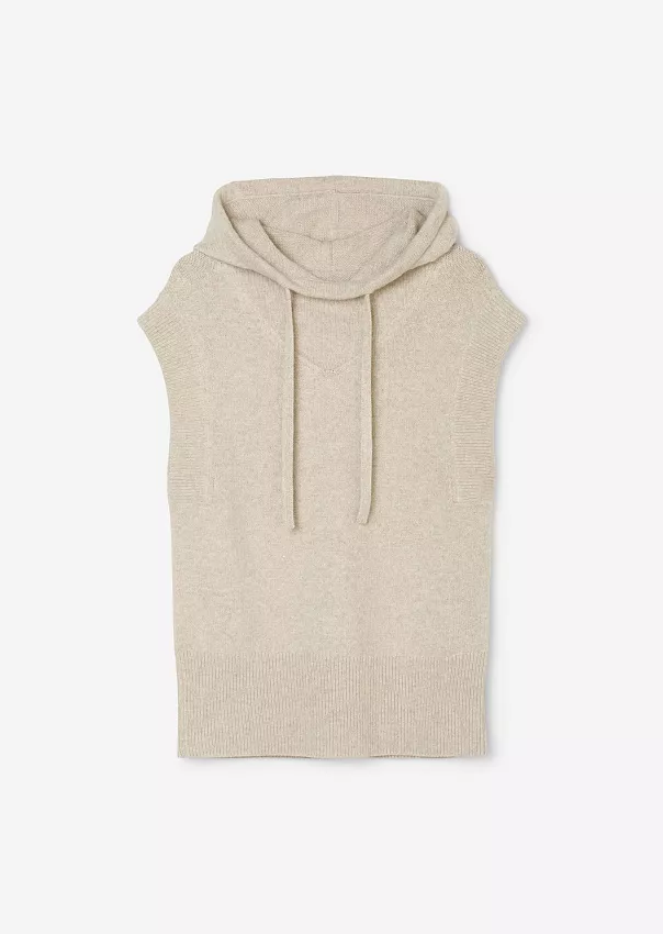 Жилет с капюшоном из шерсти и хлопка Marc o'Polo - фото 6