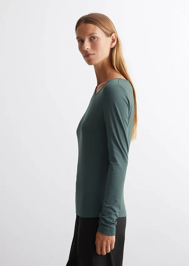 Лонгслив из смесовой вискозы