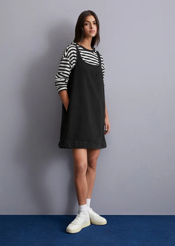 Джинсовый сарафан из смесового хлопка