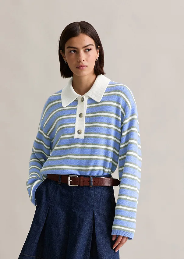 Джемпер с воротником поло Marc o'Polo - фото 3