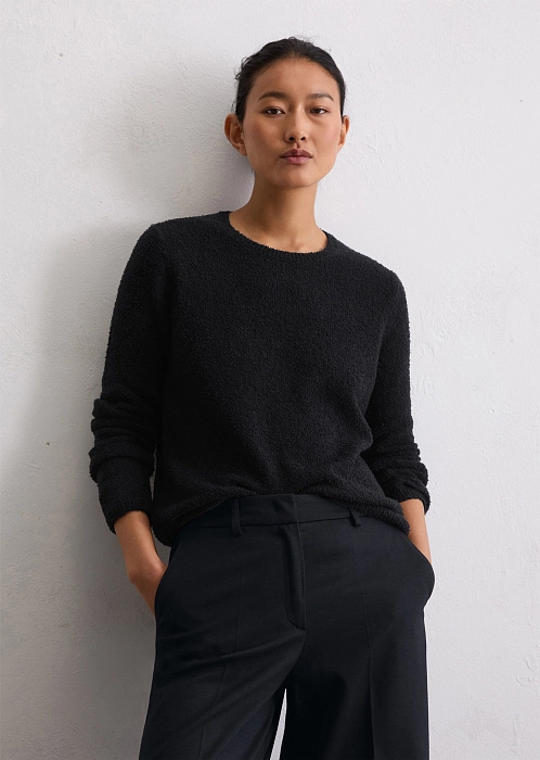 Джемпер из органического хлопка и шерсти ламы