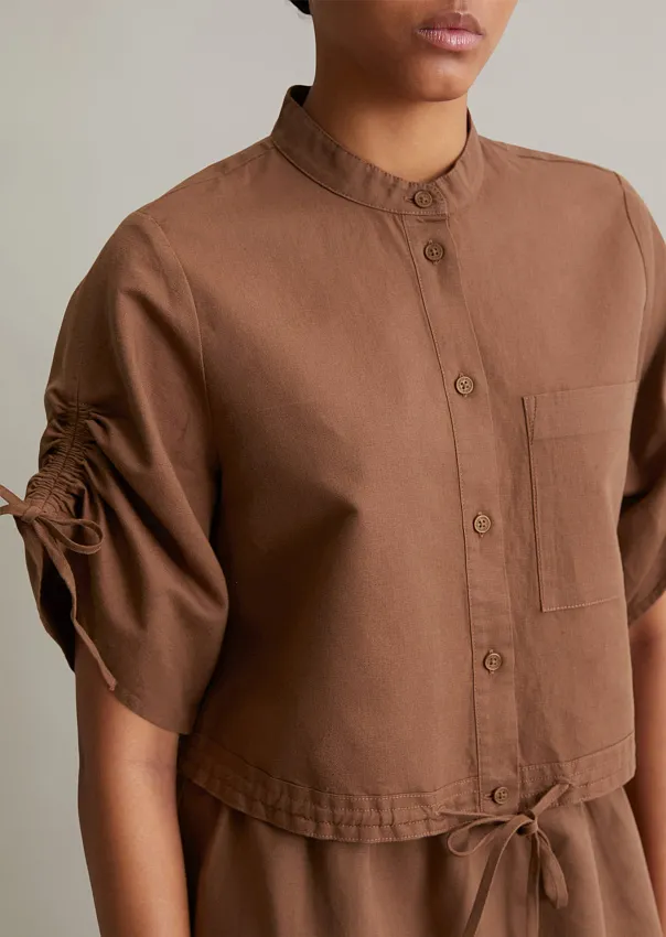 Рубашка изо льна и органического хлопка Marc o'Polo - фото 4