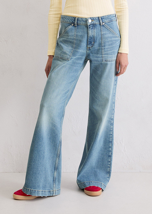 Джинсы широкие