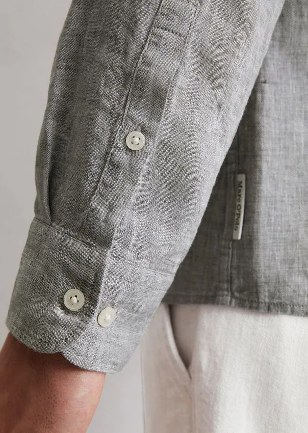 Рубашка из чистого льна Marc o'Polo - фото 4