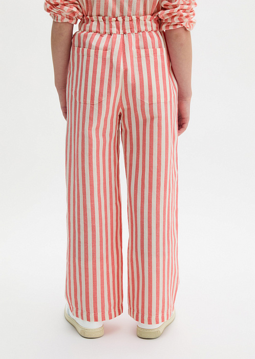 Брюки изо льна и хлопка
