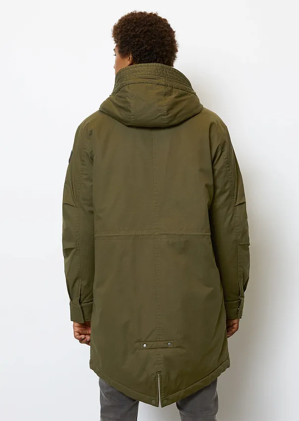 Парка с капюшоном из органического хлопка с эластаном Marc o'Polo - фото 2