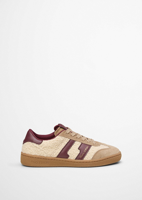 бежевый/бордовый