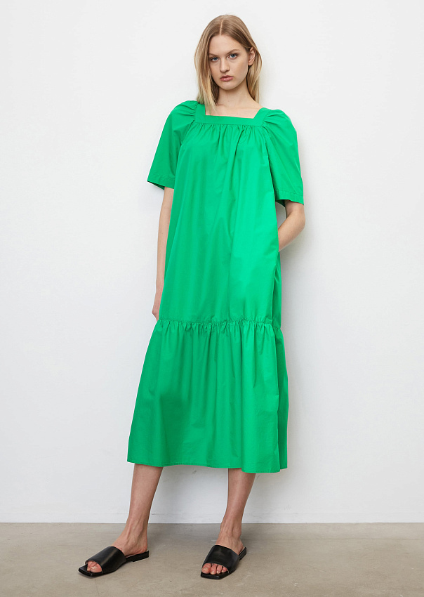 Макси-платье с квадратным вырезом из смеси органического хлопка и лиоцелла TENCEL™ Marc o'Polo - фото 1