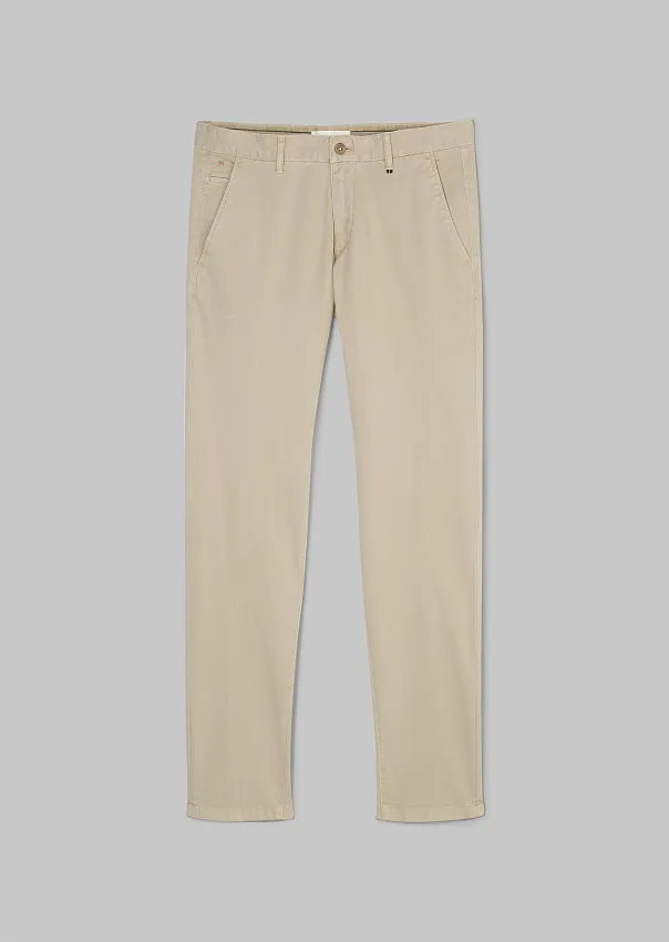 Зауженные брюки чиносы STIG из ткани добби Marc o'Polo - фото 6