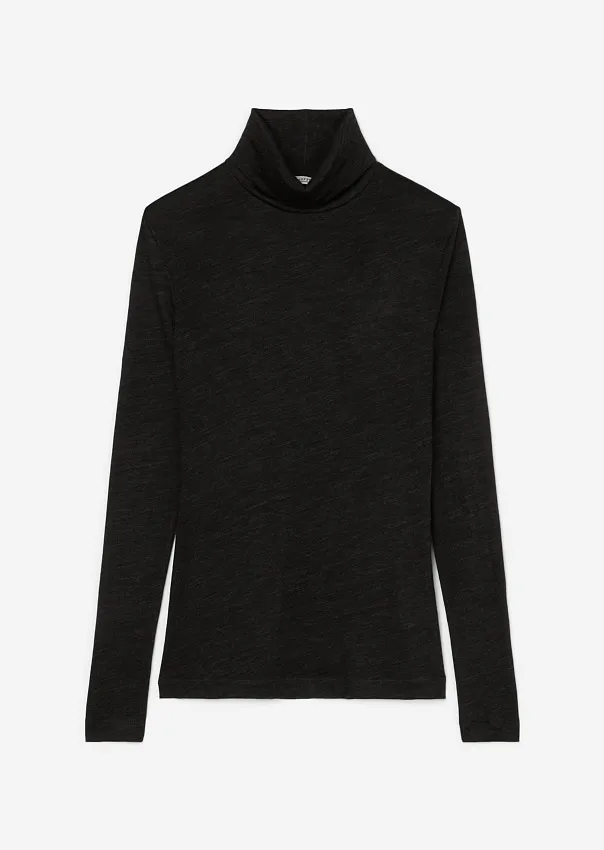 Водолазка из лиоцелла и шерсти