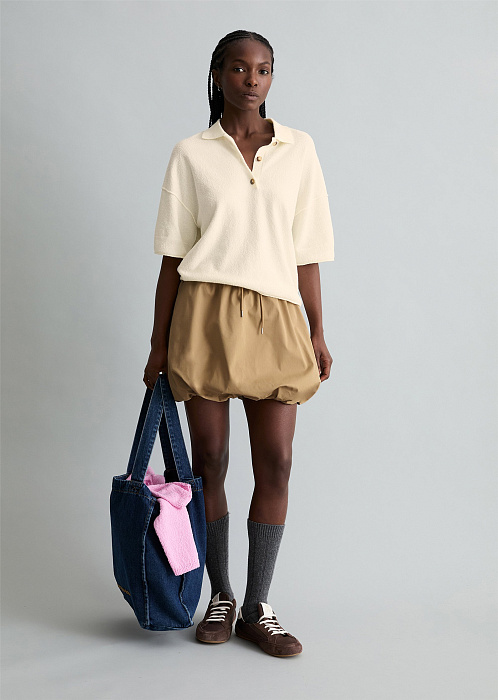 Поло из смесового хлопка 