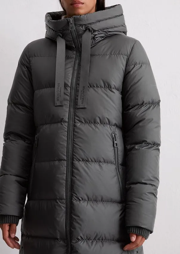 Пуховик с фиксированным капюшоном Marc o'Polo - фото 4
