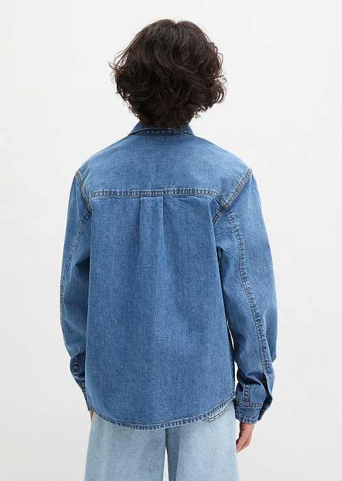 Рубашка верхняя из денима
