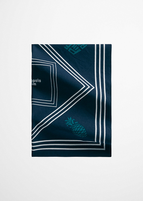 темно-синий/белый