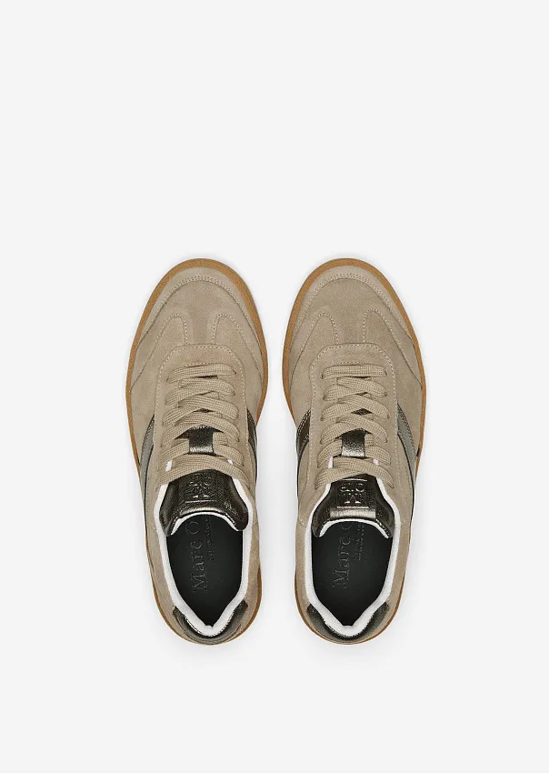 Кроссовки Court из натуральной замши