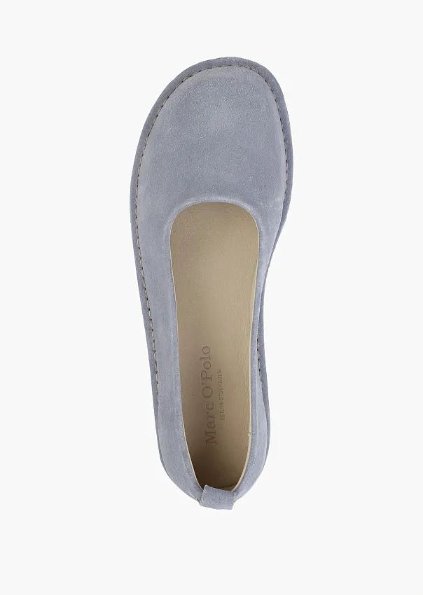 Балетки из натуральной замши