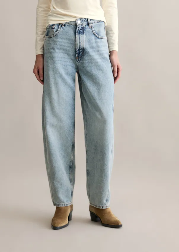 Широкие джинсы Enni из смесового хлопка Marc o'Polo - фото 3