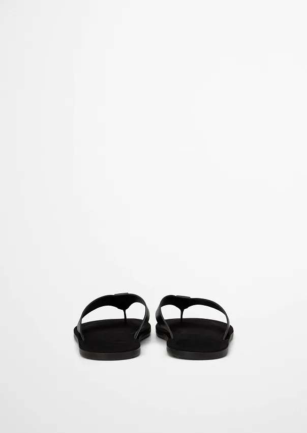 Шлепанцы из натуральной кожи