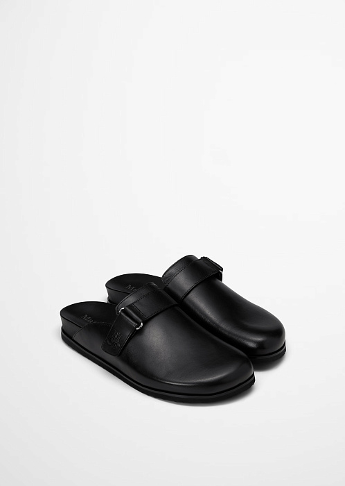 Сабо из натуральной кожи