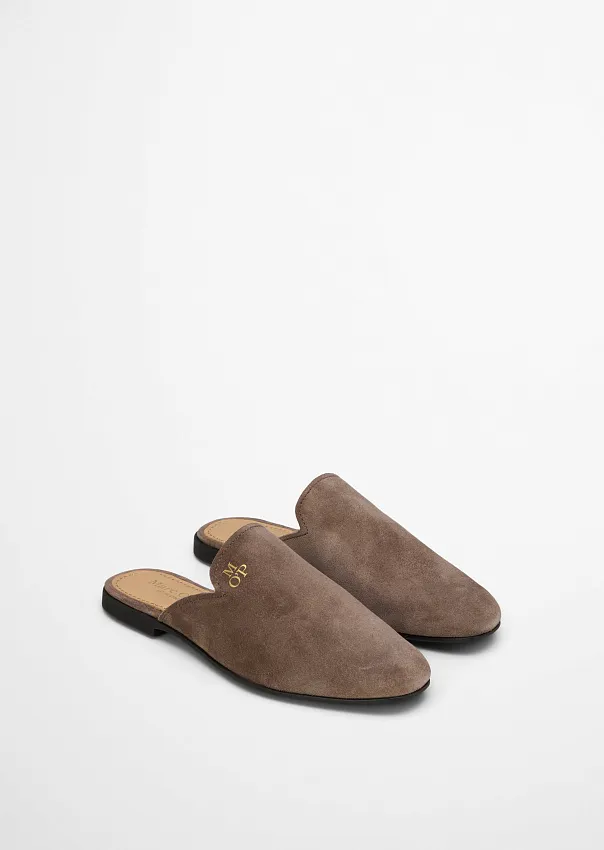 Мюли из натуральной замши