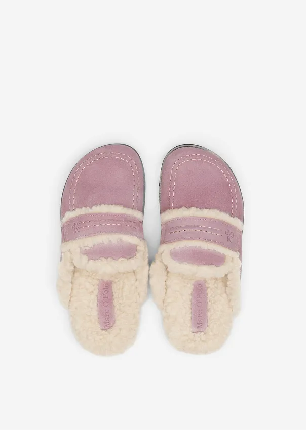 Замшевые сабо