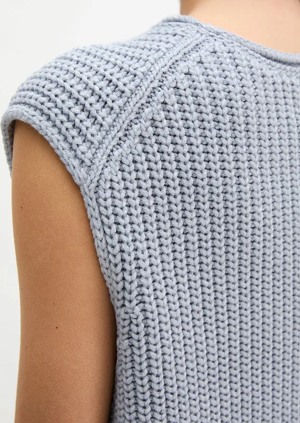 Жилет из смесового хлопка
