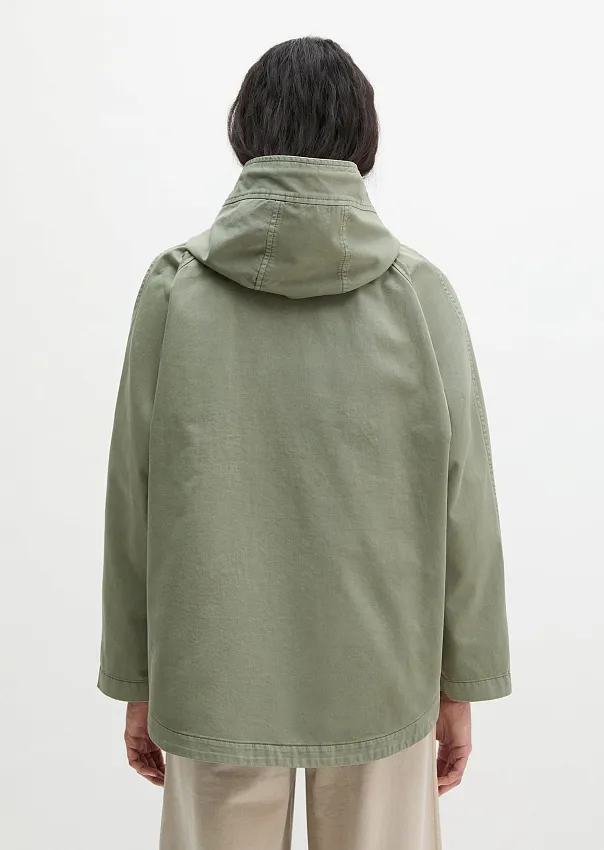 Куртка-кейп из хлопкового твила